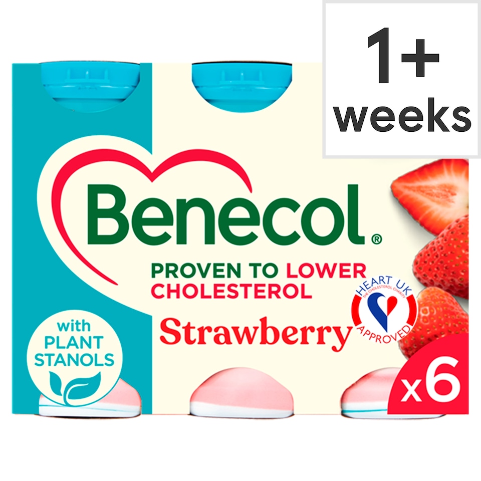 image 1 of Benecol Yogurt Drink - Strawberry 6x67.5g