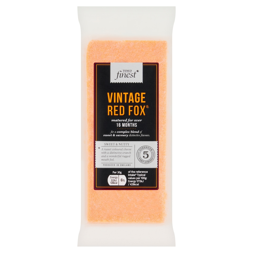 Tesco Finest Vintage Red Fox Cheese 200g