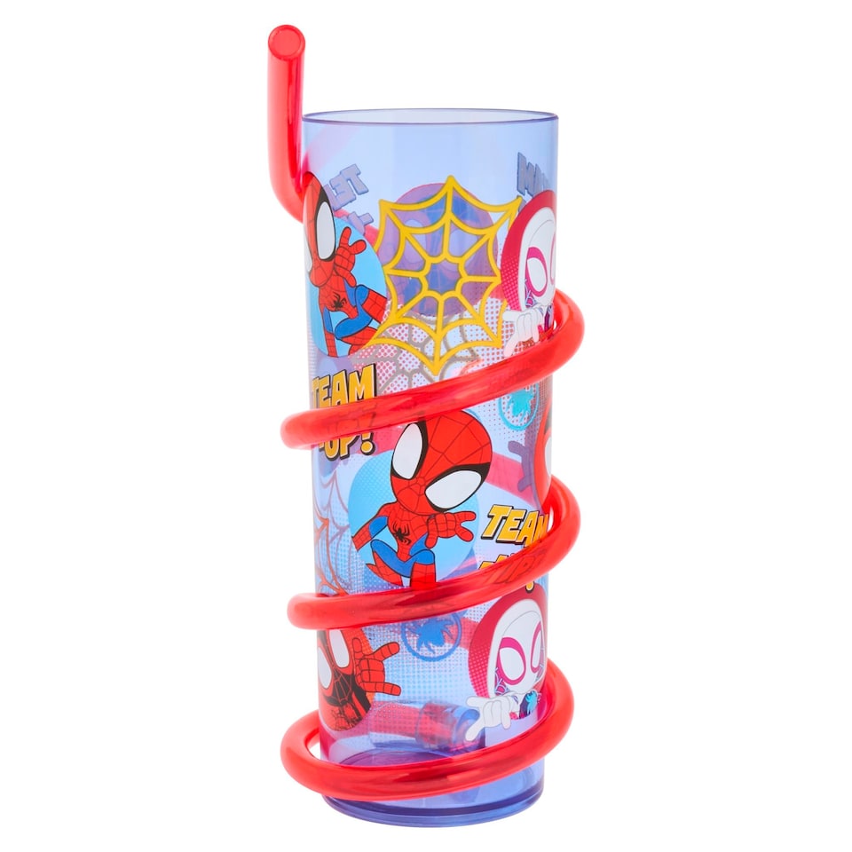 image 1 of Spidey Swirly Straw
