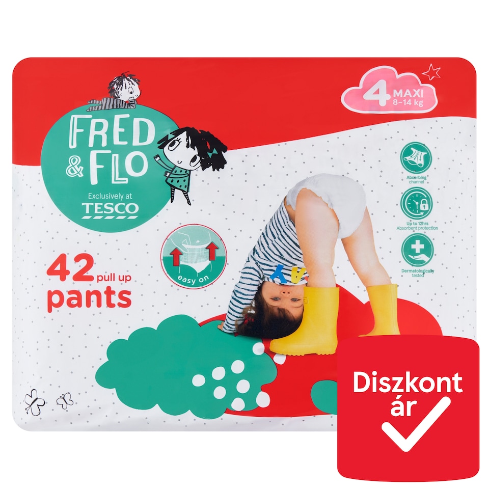 Fred & Flo bugyipelenka Maxi 4 8-14 kg 42 db  1. kép