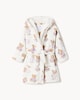 image 1 of F&F Girls Printed Teddy Dressing Gown in Multi