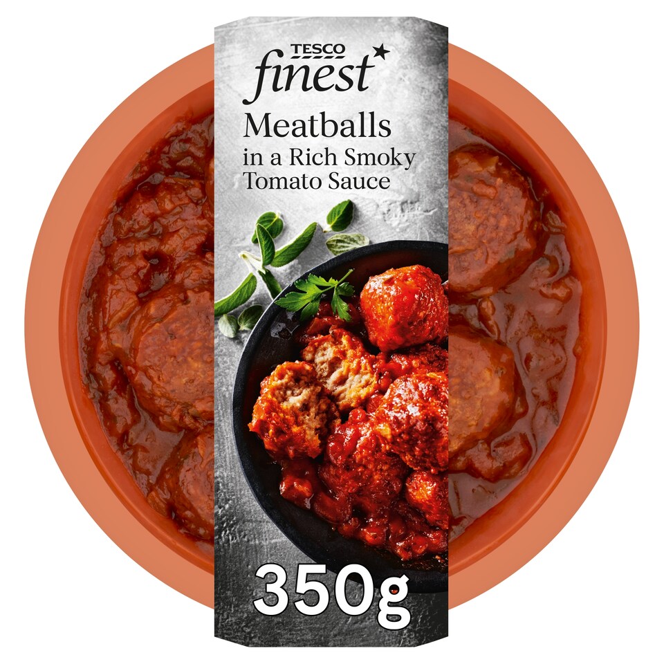 Tesco Finest Meatballs in a Rich Smoky Tomato Sauce 350G