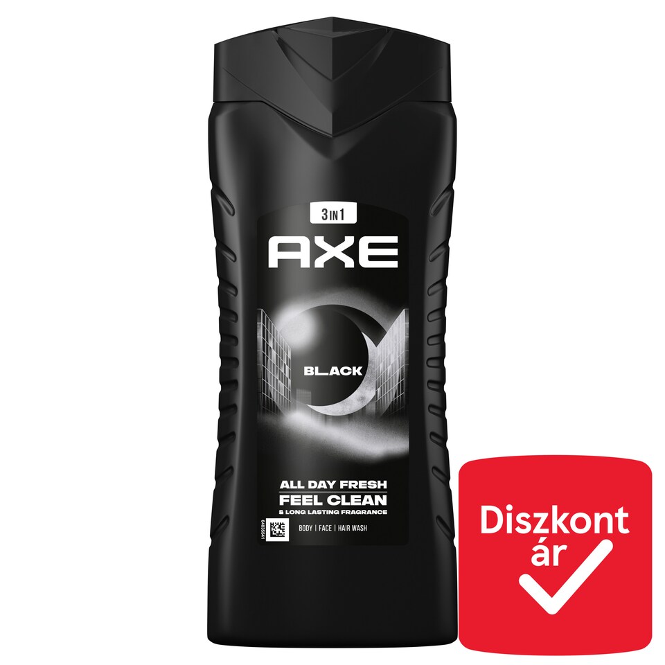 AXE Black 3 in 1 tusfürdő testre, arcra, hajra 400 ml