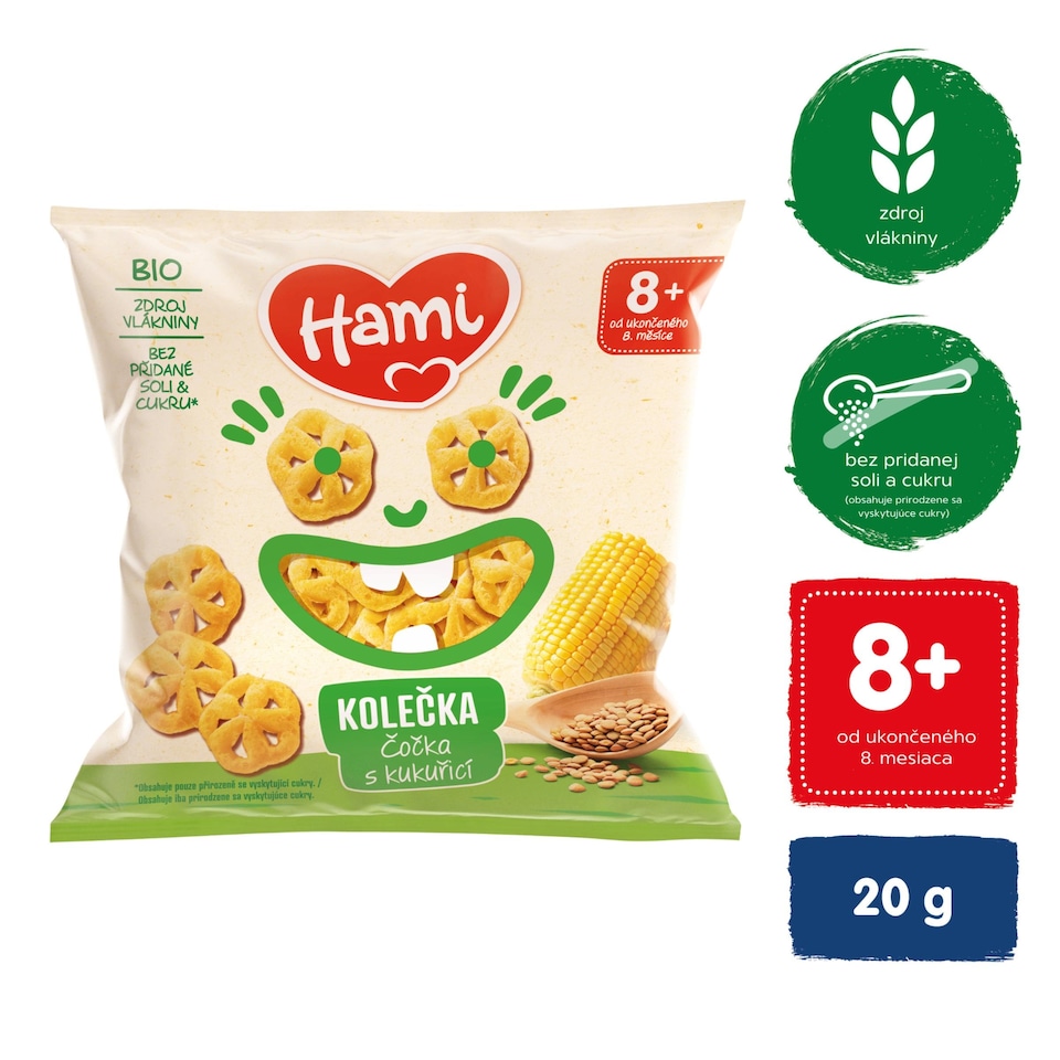obrázok 1 z HAMI koliečka Šošovica s kukuricou 20g