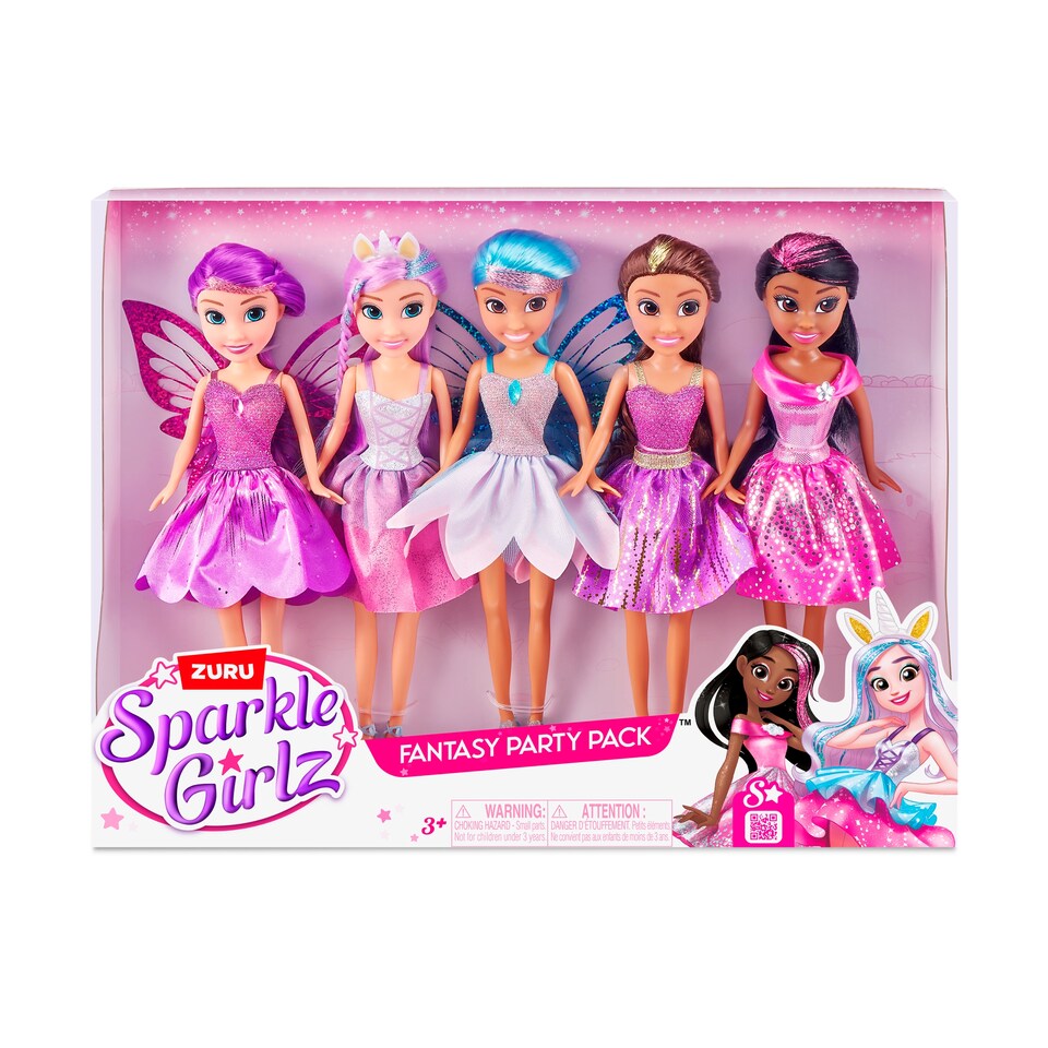 Obrázek 1 pro produkt Zuru Sparkle Girlz Fantasy Party panenky 5 ks