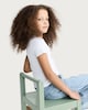 image 3 of F&F Girls Cotton Rich Berry Sweet Raspberry Club T-Shirt in White