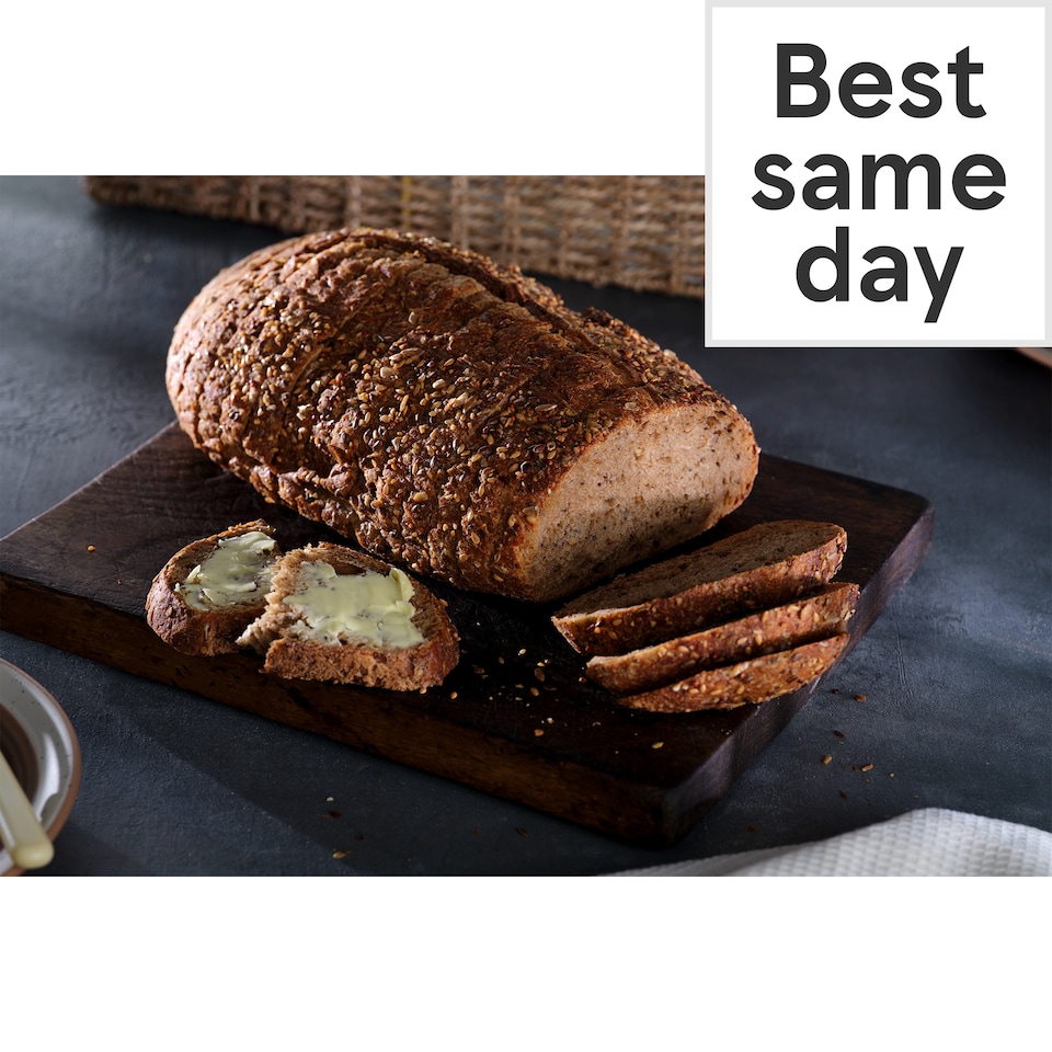 image 1 of Tesco Finest Seeded Sourdough Sliced Loaf 800 Grams