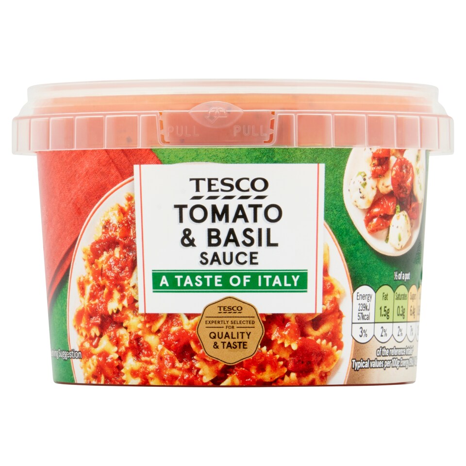 Tesco Tomato & Basil Sauce 250g