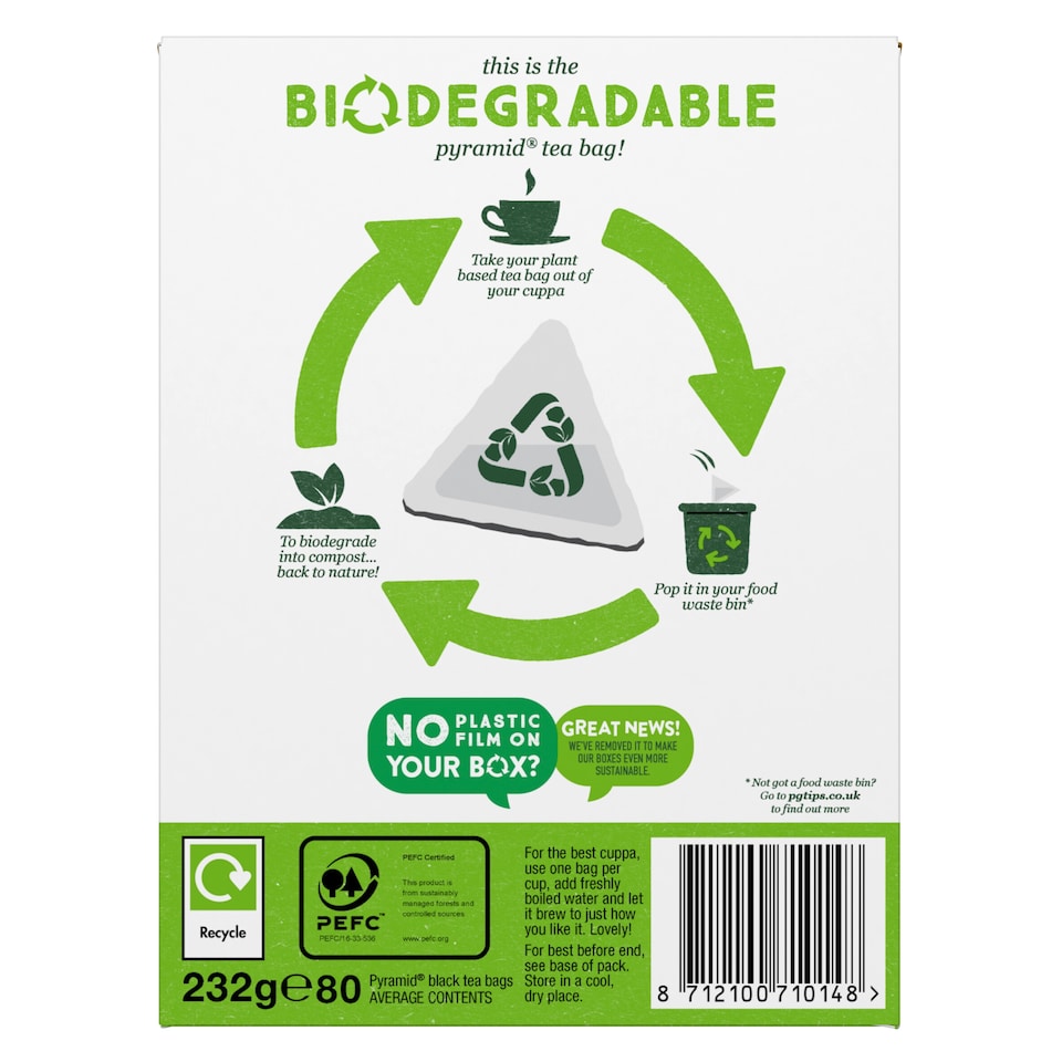 image 1 of Pg Tips Gold 80S Pyramid Teabags 232G