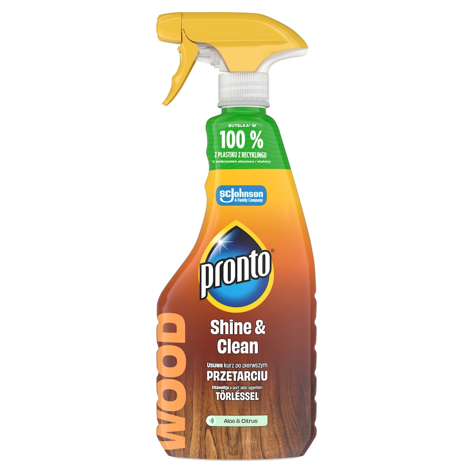 Pronto Wood Shine & Protect Aloe és Citrus Furniture Cleaning Spray 500 ml