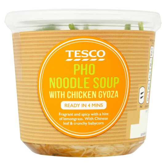 Tesco Pho Noodle Soup & Chicken Gyoza 185g Tesco Groceries