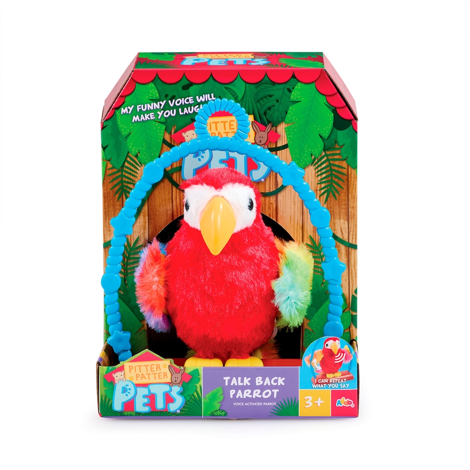 image 1 of Addo Pitter Patter Pets Talk Back Parrot