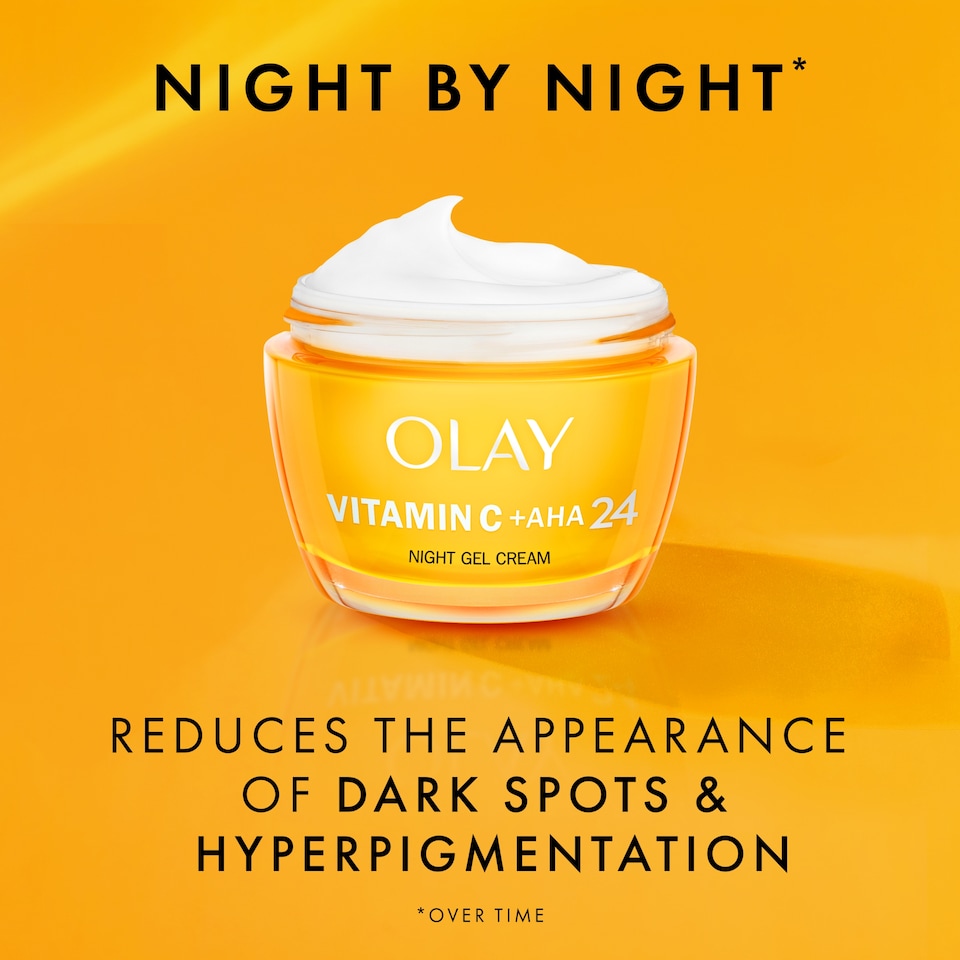 image 1 of Olay Vitamin C 24 Night Gel Cream Moisturiser 50ml