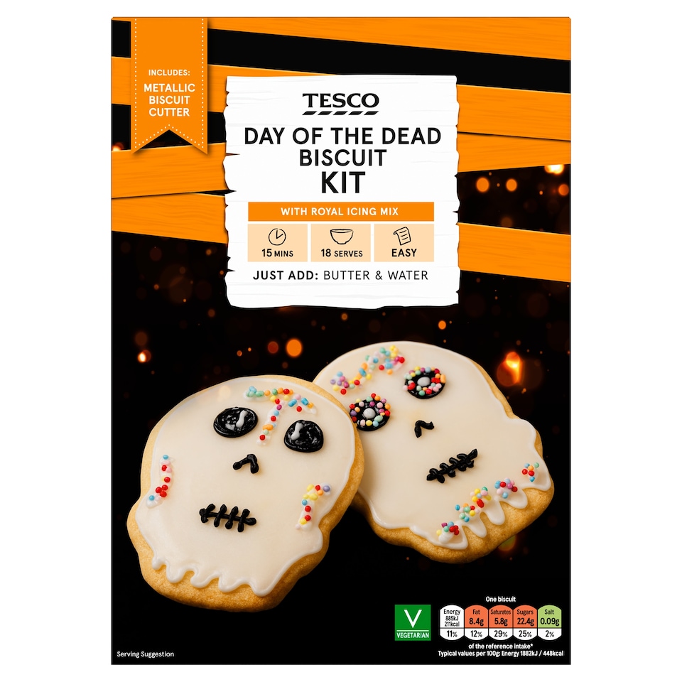 Tesco Day of the Dead Biscuit Kit 668g