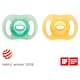 image 1 of TOMMEE TIPPEE ULTRA LIGHT NIGHT GLOW ORTHODONTIC SILICONE 0-6M 2 SOOTHERS