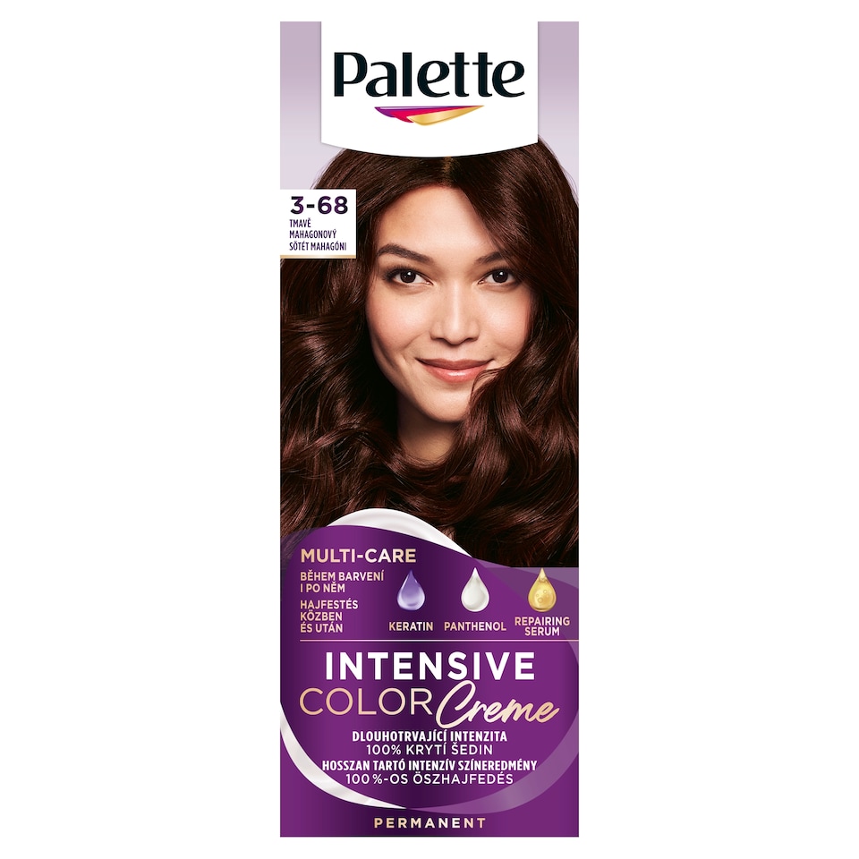 Palette Intensive Color Creme hajfesték 3-68 (R2) Sötét mahagóni  1. kép