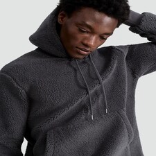F&F Fleece Kangaroo Pocket Pyjama Hoodie in Grey