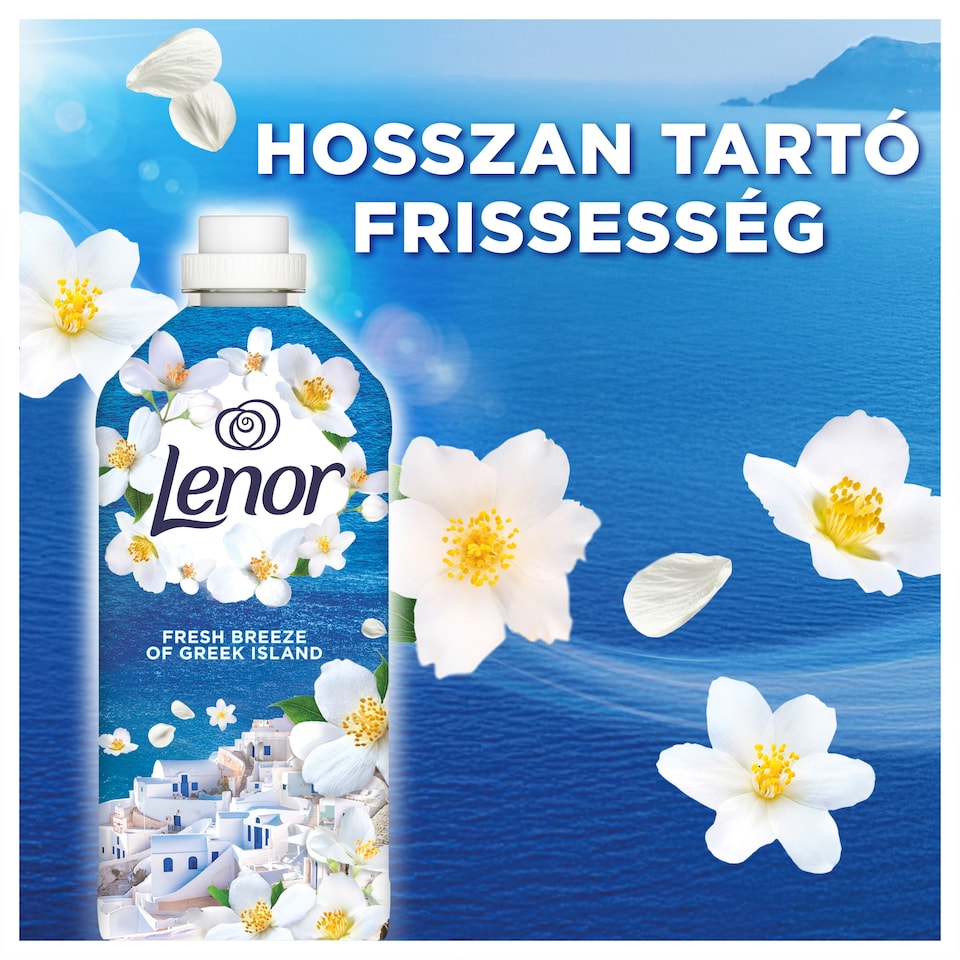 image 1 of Lenor Fabric Conditioner 56 Washes, Fresh Breeze Of Greek Island