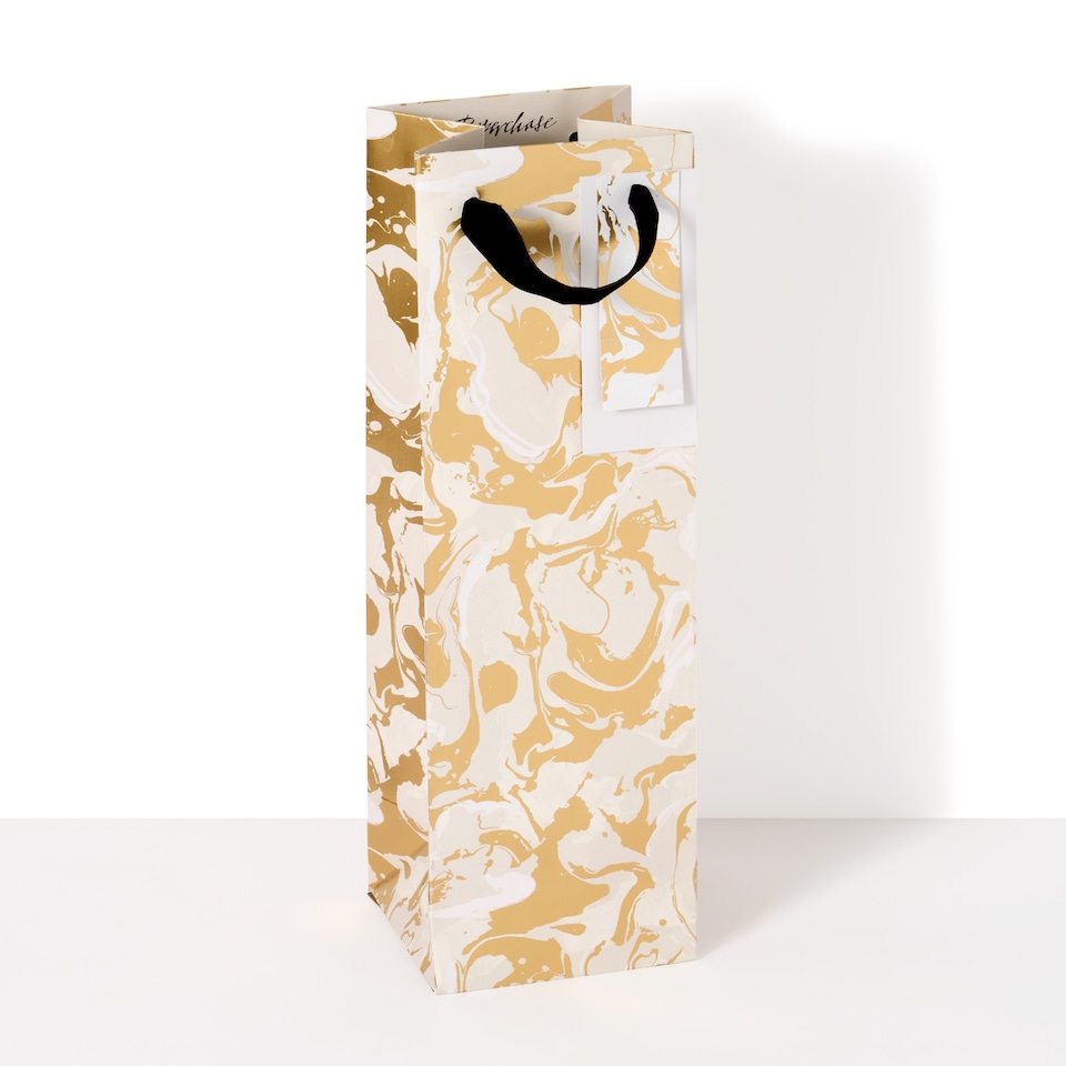 image 1 of Paperchase Rekfrafted Marble Bottle Bag