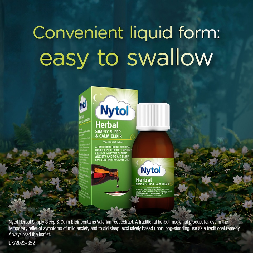 image 1 of Nytol Herbal Simply Sleep & Calm Elixir with Valerian Root Extract 100ml