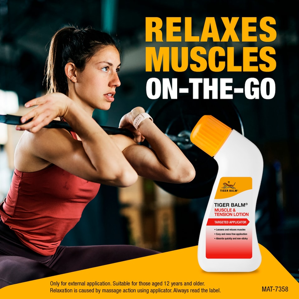 image 1 of Tiger Balm Muscle & Tension Lotion 80ml