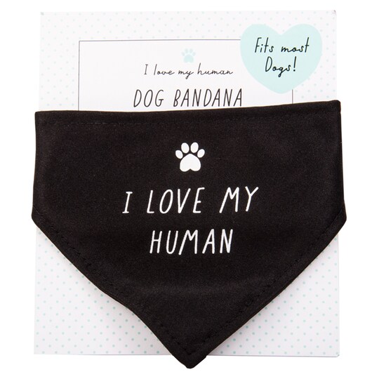 I Love My Human Pet Bandana
