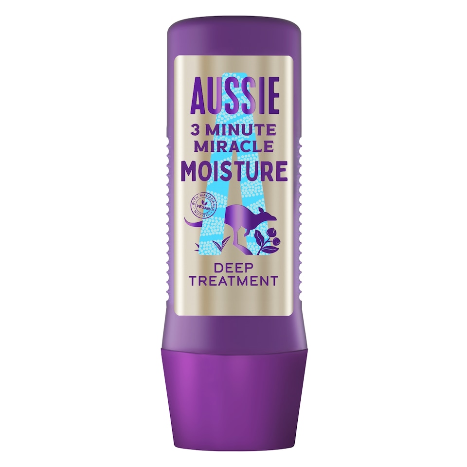 image 1 of Aussie 3 Minute Miracle Moisture Hair Treatment 225ml