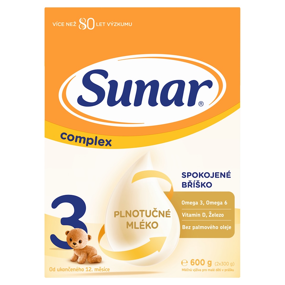 obrázok 1 z Sunar Complex 3 batoľacie mlieko 600 g