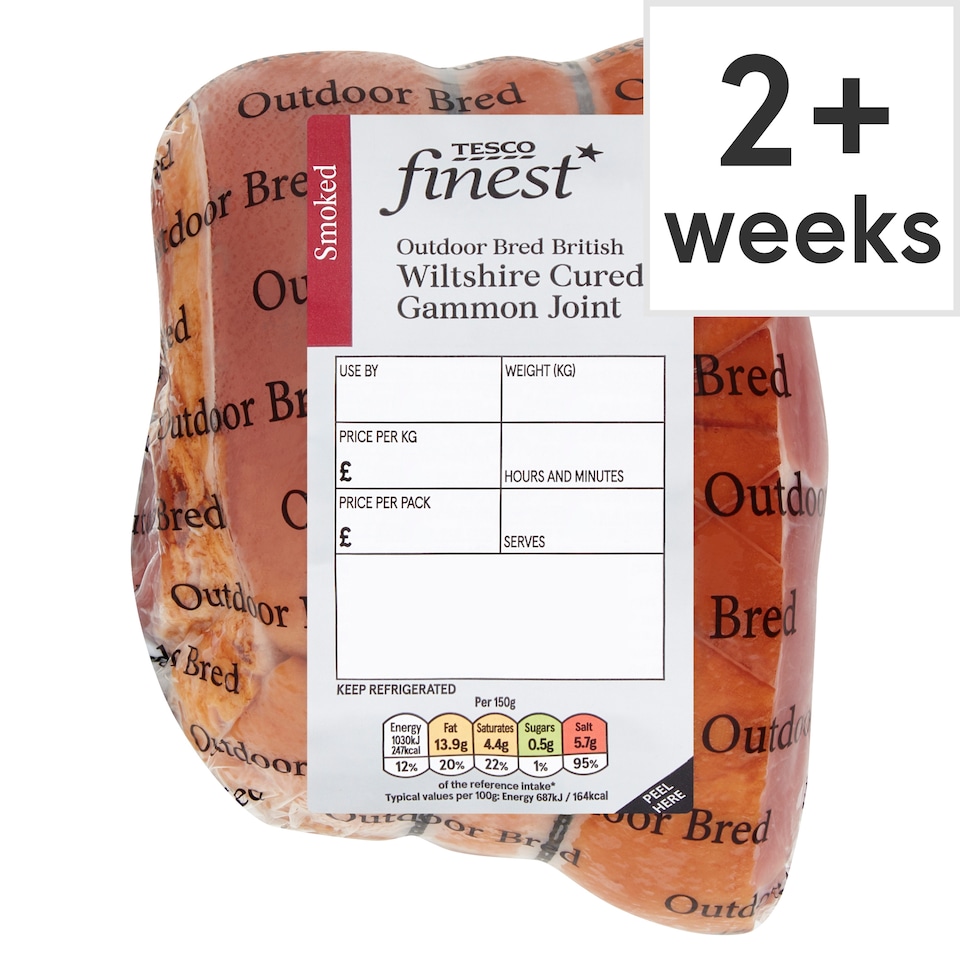 Tesco Finest Smoked Wiltshire Cured Crackling Gammon Joint