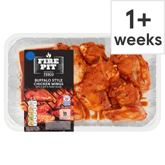 Tesco Fire Pit Buffalo Style Chicken Wings 900G Tesco Groceries