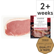 Tesco Smoked Thick Cut Back Bacon 300G