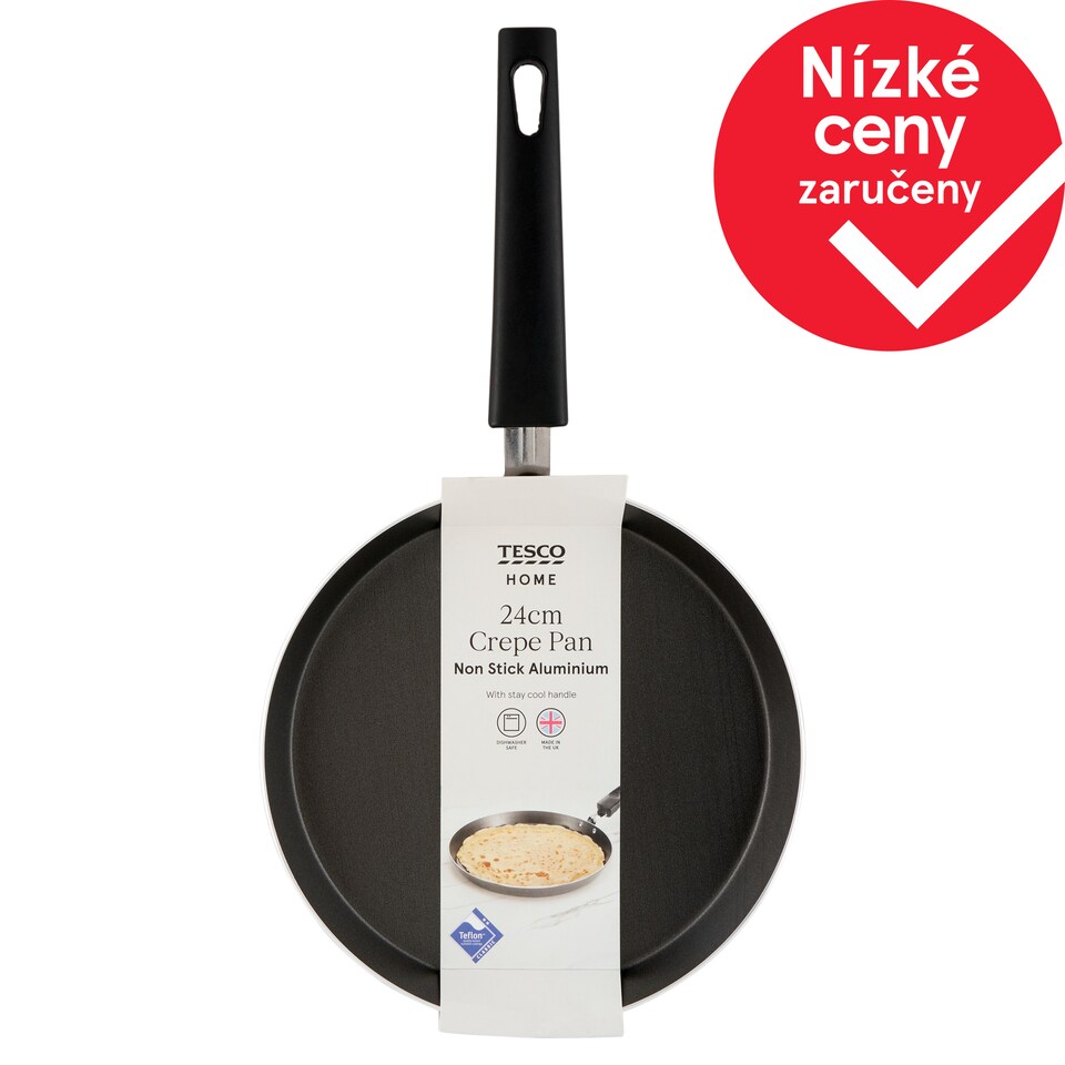 Obrázek 1 pro produkt Tesco Home Hliníková pánev na palačinky 24 cm