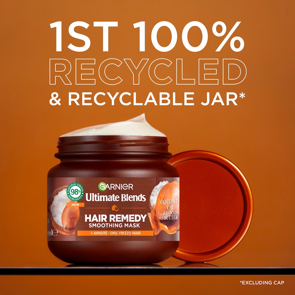 image 1 of Garnier Ultimate Blends Coconut Oil and Cocoa Butter Hair Mask 340ml