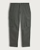 image 4 of F&F Cotton Rich Straight Leg Cargo Trousers in Khaki