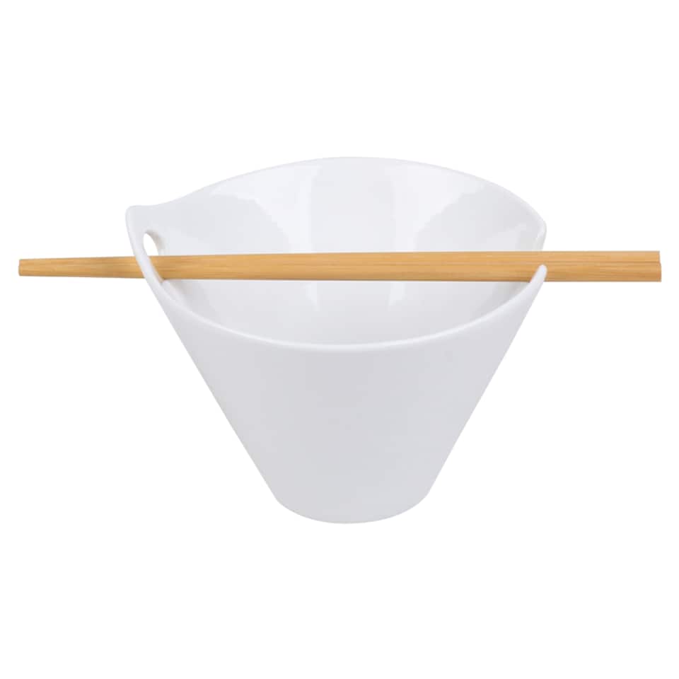 F&F Home Noodle Bowl with Chopsticks