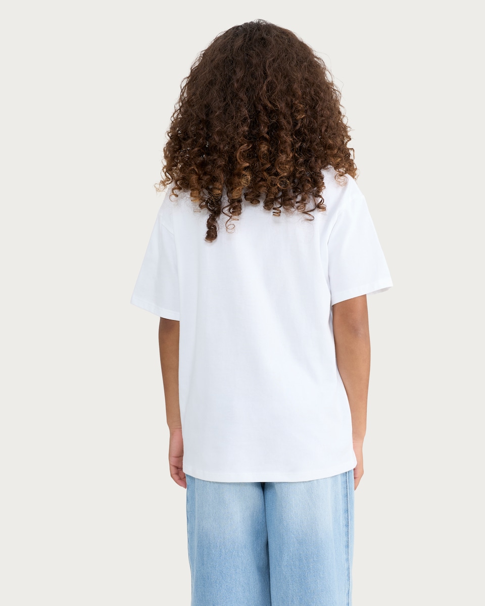 image 1 of F&F Girls Pure Cotton You Are the Glitter T-Shirt in White