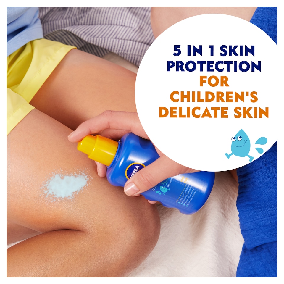 image 1 of NIVEA SUN Kids Protect & Care Coloured Sun Cream Spray SPF50+ 200ml