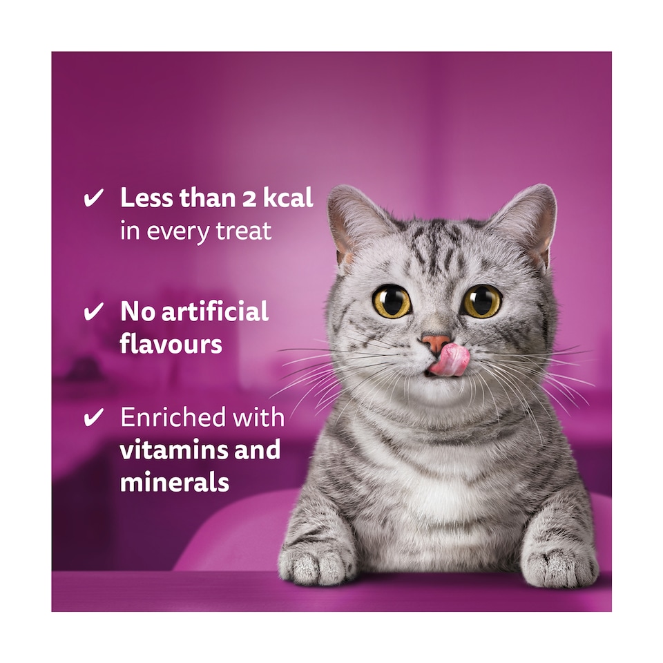 image 1 of Whiskas Temptations Cat Treat Biscuits Chicken & Cheese 60g