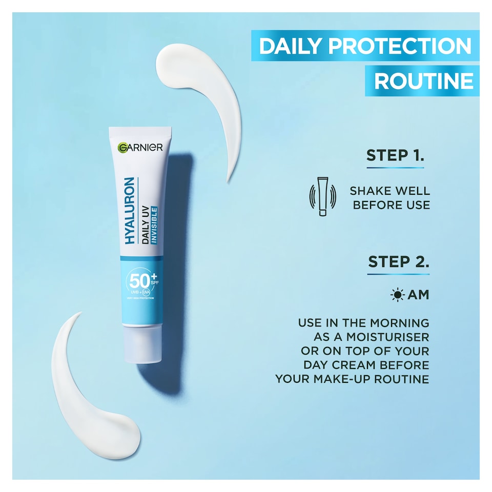 image 1 of Garnier Hyaluron Barrier Protect Daily UV Fluid SPF50 40ml