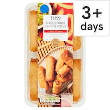 Tesco Vegetable Spring Rolls 6 Pack 216g
