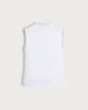 image 5 of F&F Cotton Modal Blend High Neck Sleeveless Top in White