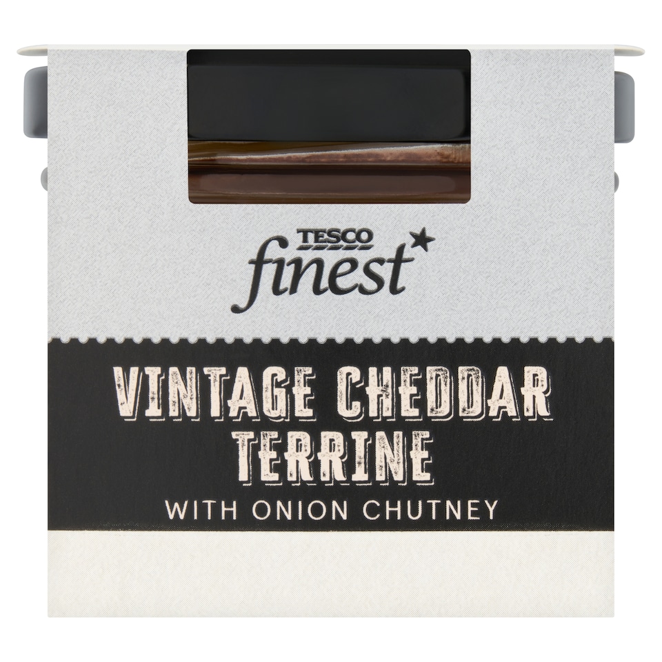 Tesco Finest Vintage Cheddar Terrine with Onion Chutney 80g