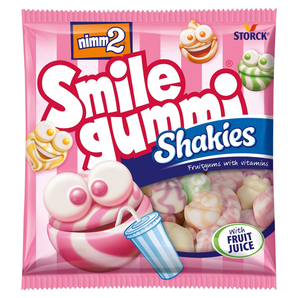 nimm2 Smilegummi Shakies Fruitgums with Vitamins 90 g