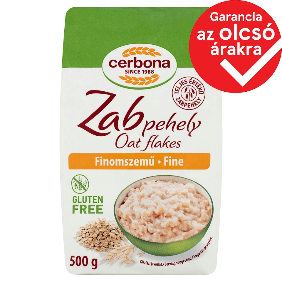Cerbona Gluten Free Fine Oat Flakes 500 g