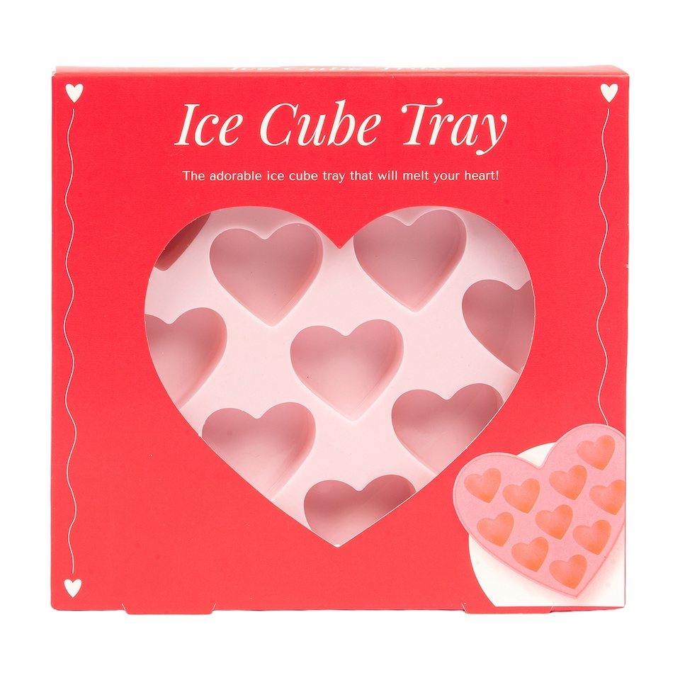 image 1 of Professor Puzzle Valentines Heart Shaped Ice Cube Tray