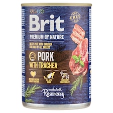 Brit Premium by Nature Pork with Trachea Complete Food for Adult Dogs of All Breeds 400g