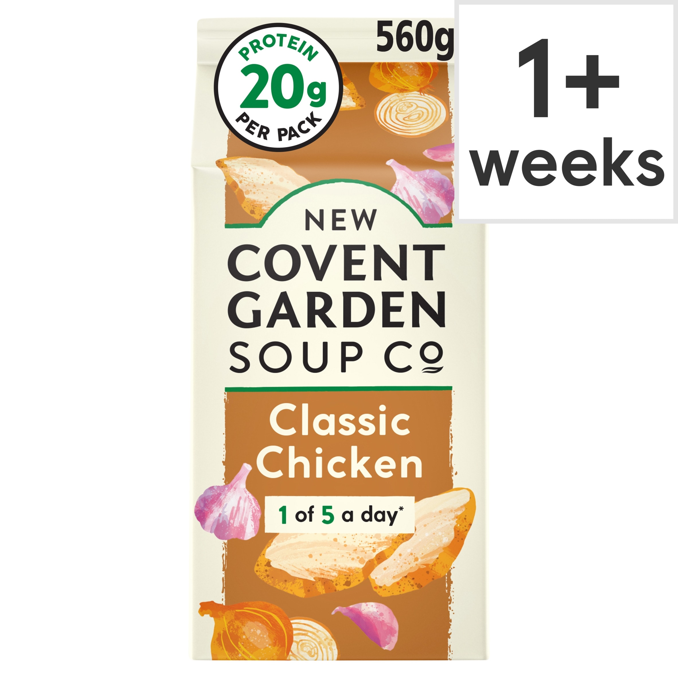 New Covent Garden Classic Chicken Soup (20g Protein Per Pack) 560g