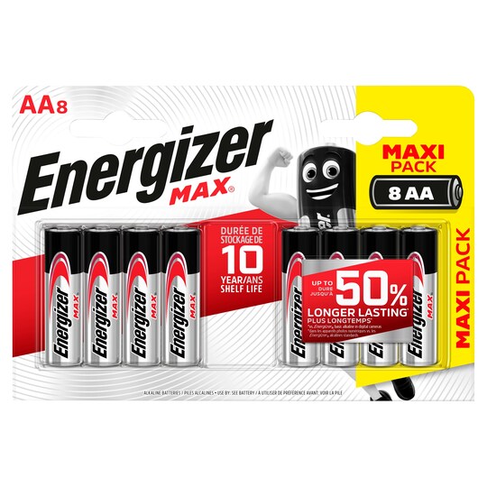 Energizer Max AA 8 Pack Tesco Groceries