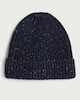 image 1 of F&F Chunky Ribbed Knit Beanie Hat in Navy