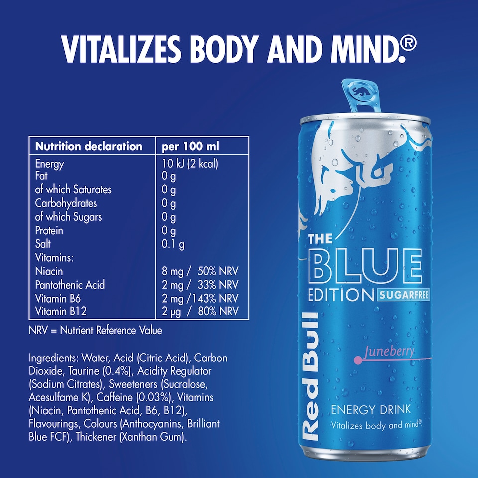 image 1 of Red Bull Sugar Free Juneberry Edition 4x250ml